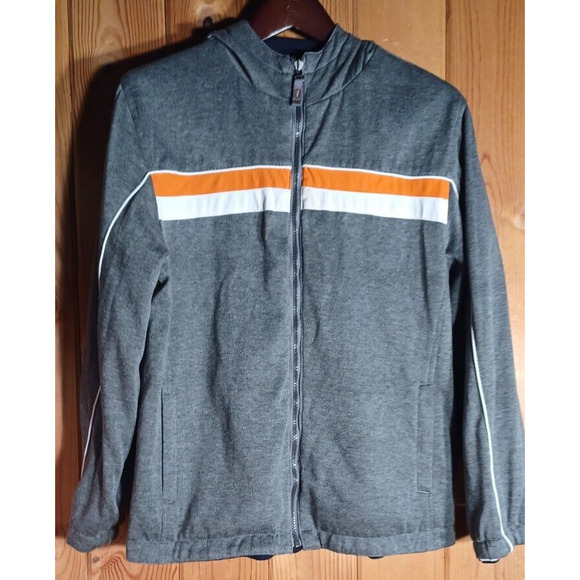 ZERO XPOSUR Hooded Skateboarding Jacket Design on back Men's Large Reversible - Picture 3 of 4